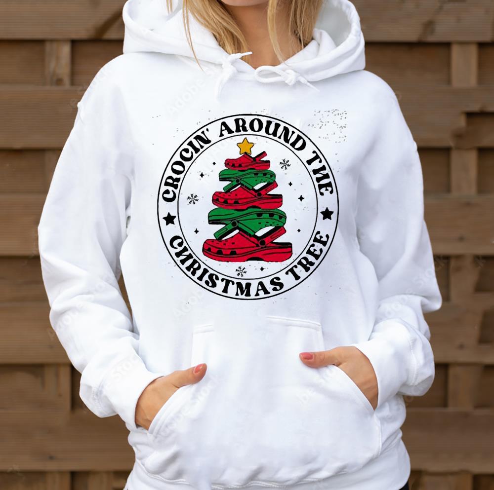 l2911 crocin around the christmas tree shirt hoodie - Crocin Around The Christmas Tree Shirt