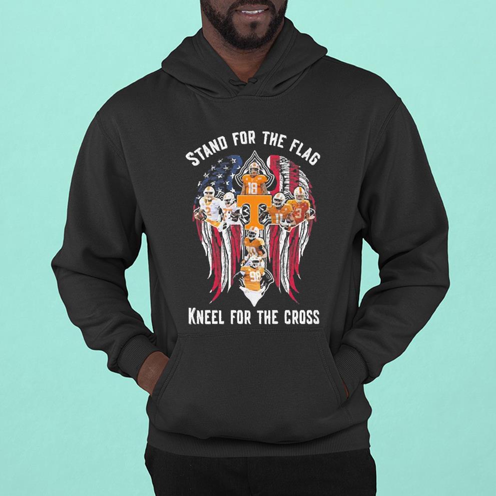 Tennessee Volunteers Stand For The Flag Kneel For The Cross Shirt 45 Merry Christmas