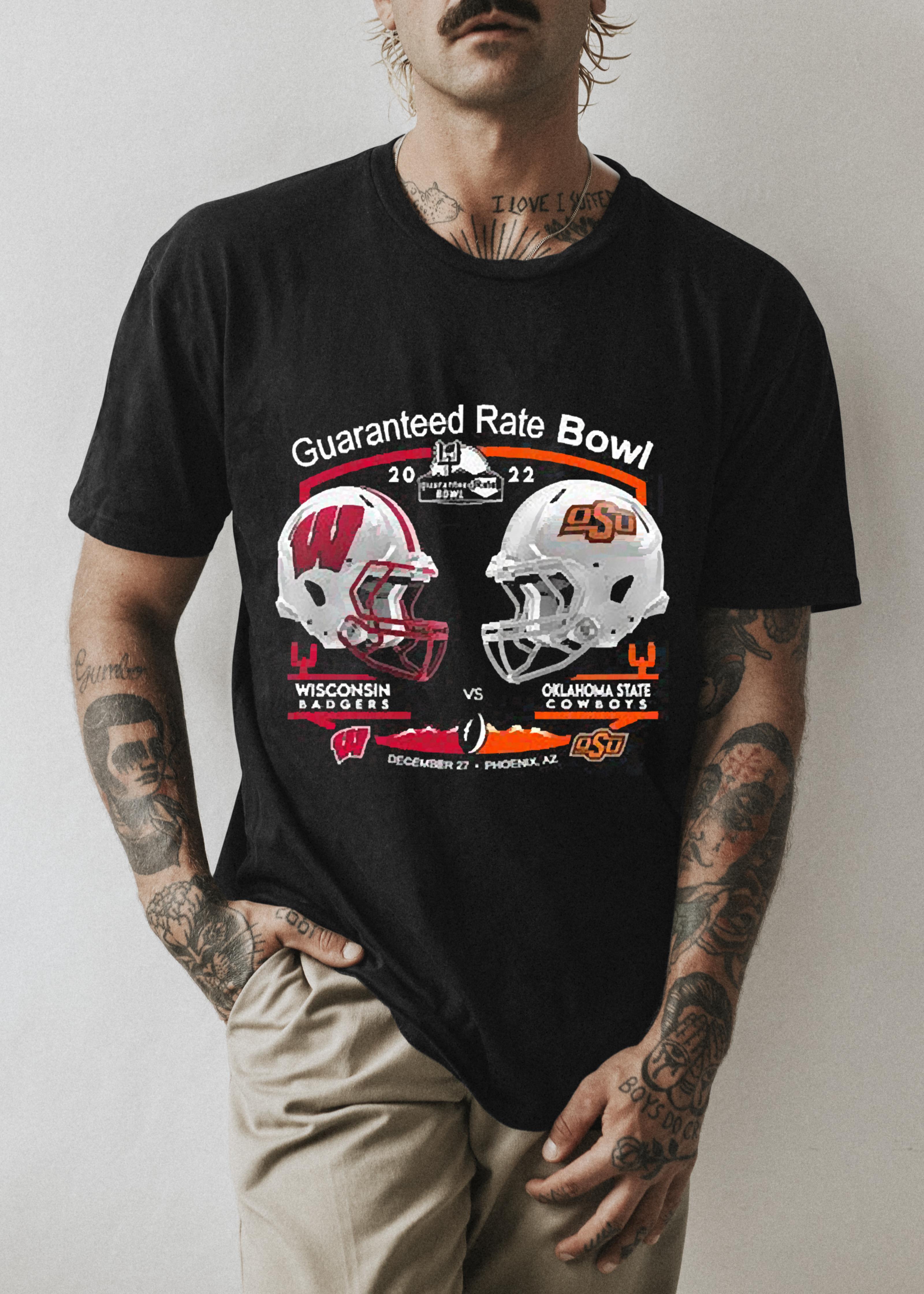 Wisconsin Vs Osu Guaranteed Rate Bowl 2022 Matchup Shirt 1 Nursedaytee News
