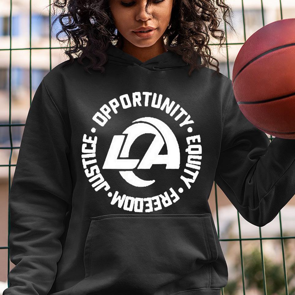 NFL Season Los Angeles Rams Opportunity Equity Freedom Justice 2022 Shirt 64 nurseteeshirt News