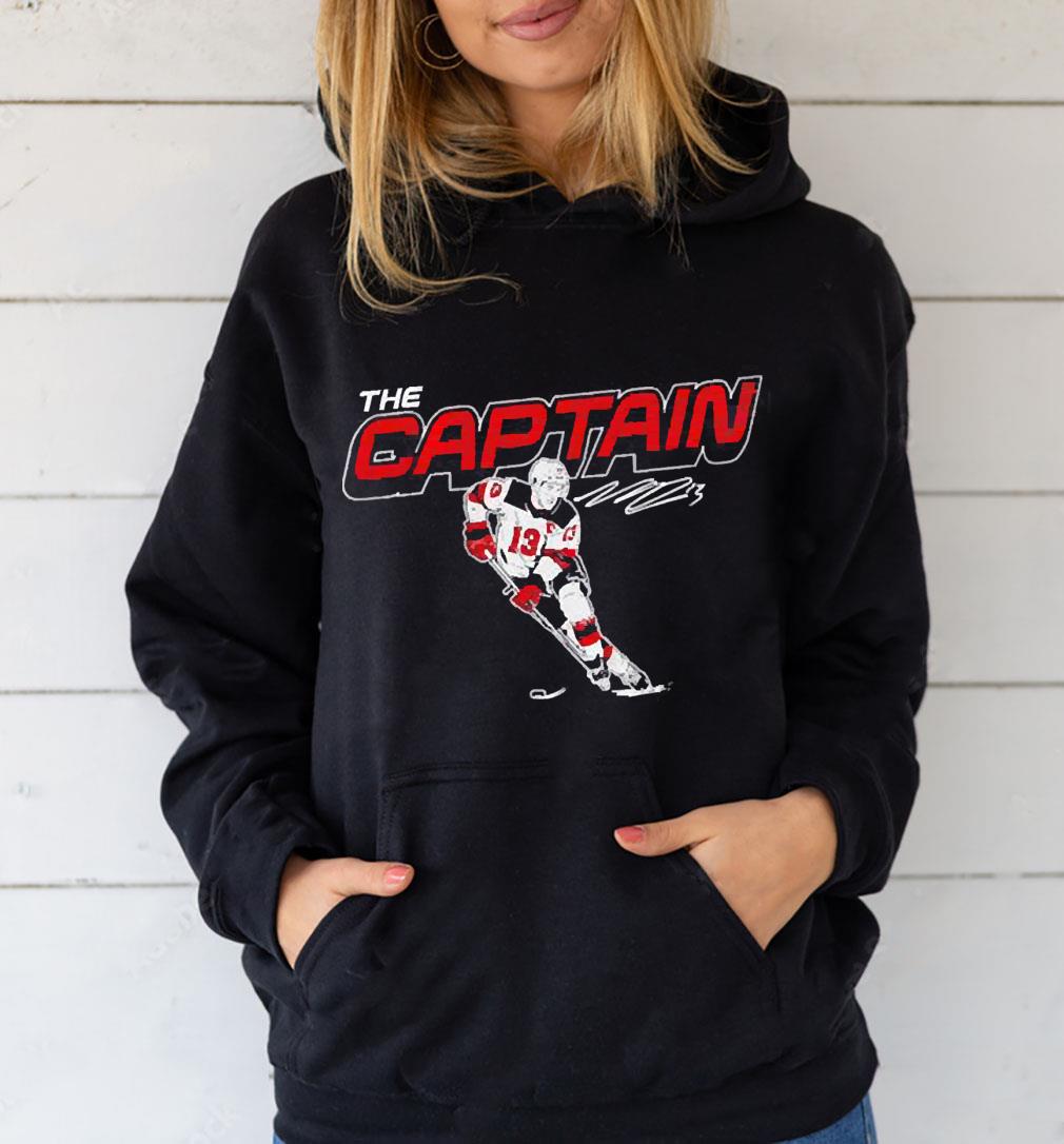 Nico Hischier Captain Nico signature shirt 34 Merry Christmas