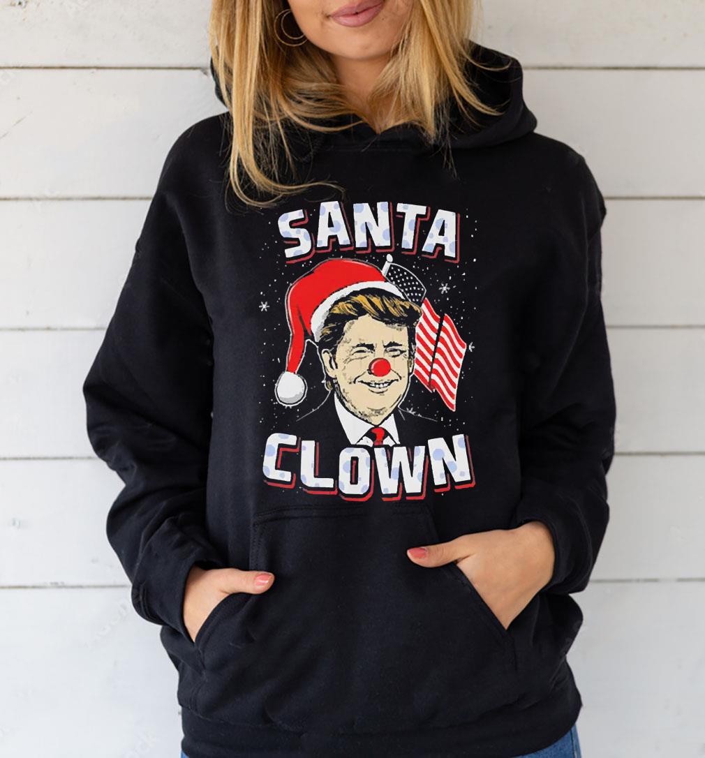 Santa Clown Donald Trump Christmas Make Christmas Great Again Shirt l312 santa clown donald trump christmas make christmas great again shirt hoodie - Santa Clown Donald Trump Christmas Make Christmas Great Again Shirt