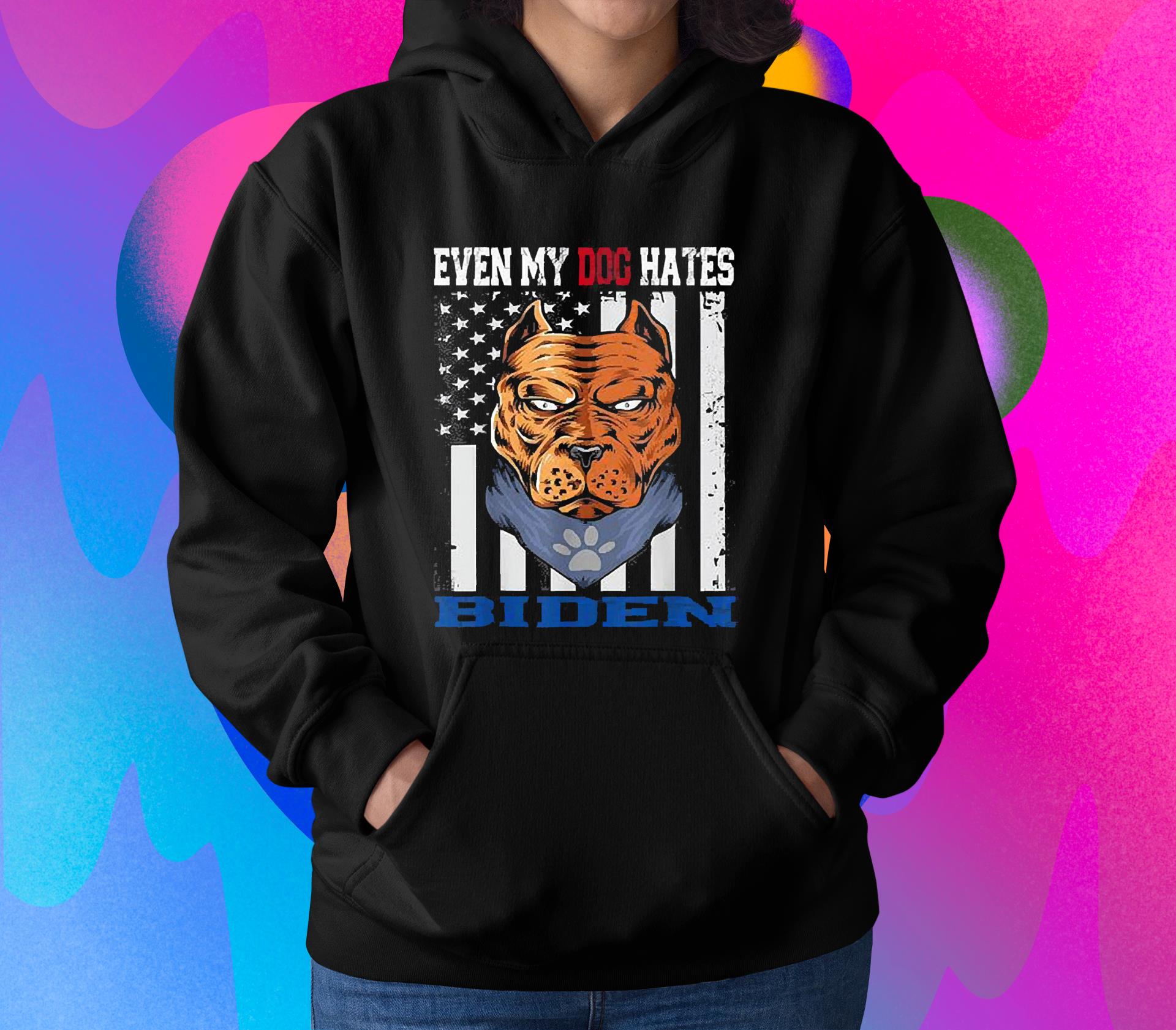 Even My Dog Hates Biden USA Flag With Doberman Dog 2022 Shirt l511 even my dog hates biden usa flag with doberman dog 2022 shirt hoodie - Even My Dog Hates Biden USA Flag With Doberman Dog 2022 Shirt