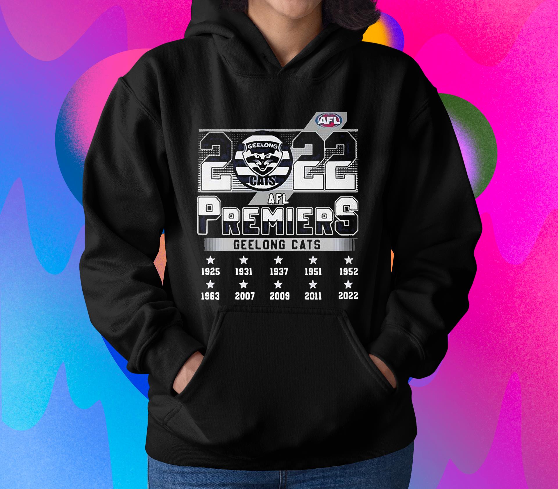 l511 geelong cats 2022 afl premiers shirt hoodie - Geelong Cats 2022 AFL Premiers shirt