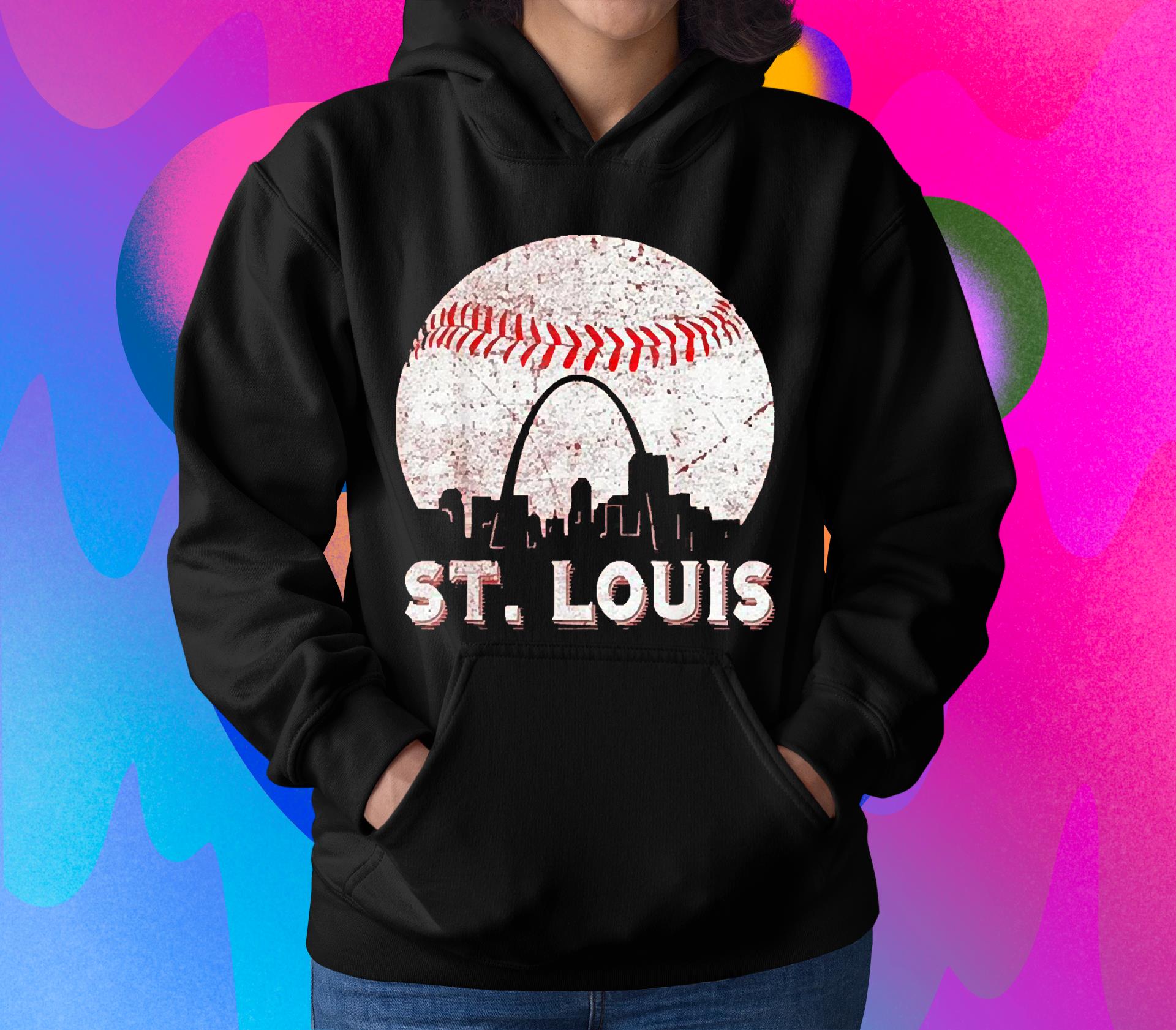 St. Louis Baseball Skyline Retro St. Louis Baseball Vintage 2022 Shirt l511 st louis baseball skyline retro st louis baseball vintage 2022 shirt hoodie - St. Louis Baseball Skyline Retro St. Louis Baseball Vintage 2022 Shirt