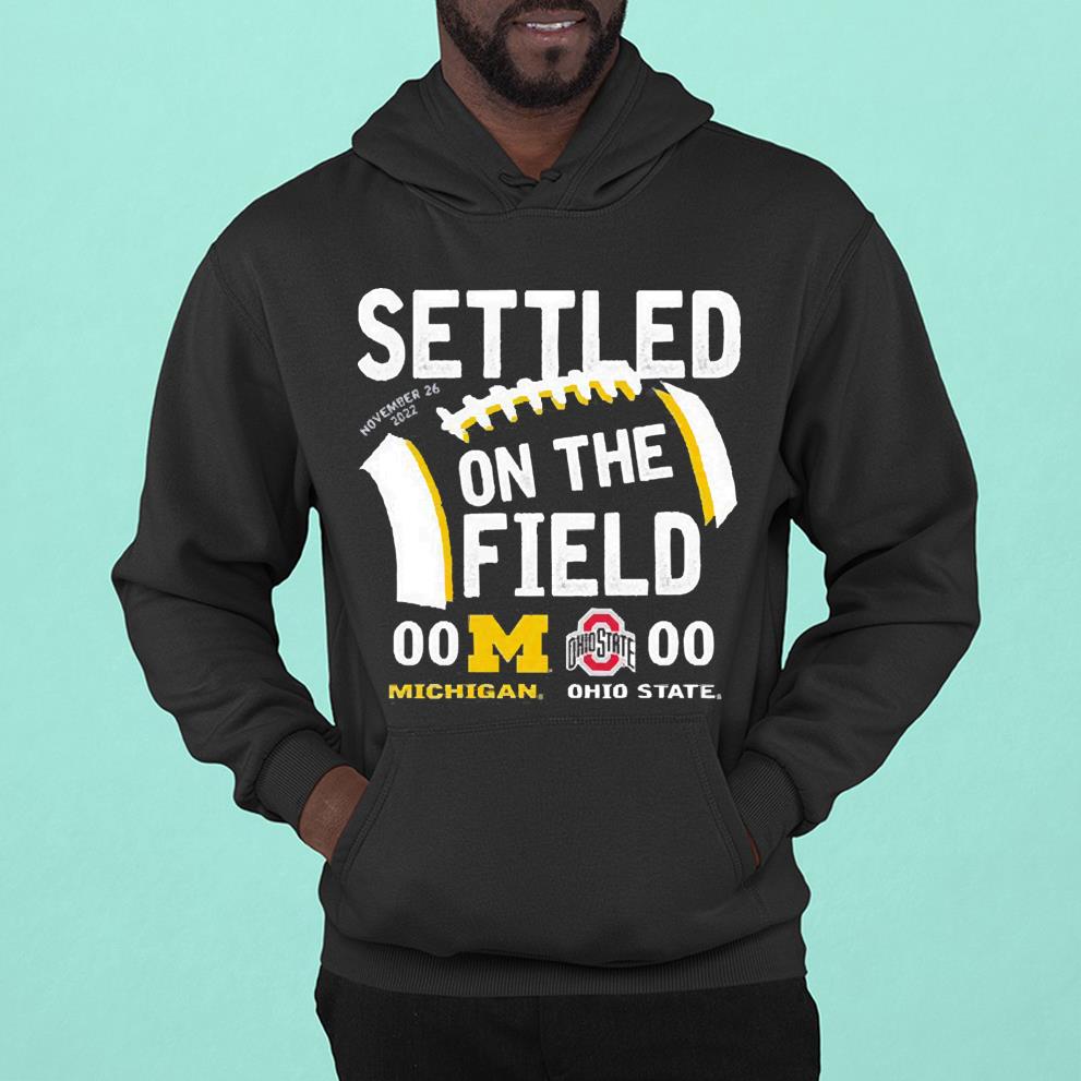 Settled On The Field University Of Michigan Vs OSU 2022 Shirt 29 Merry Christmas