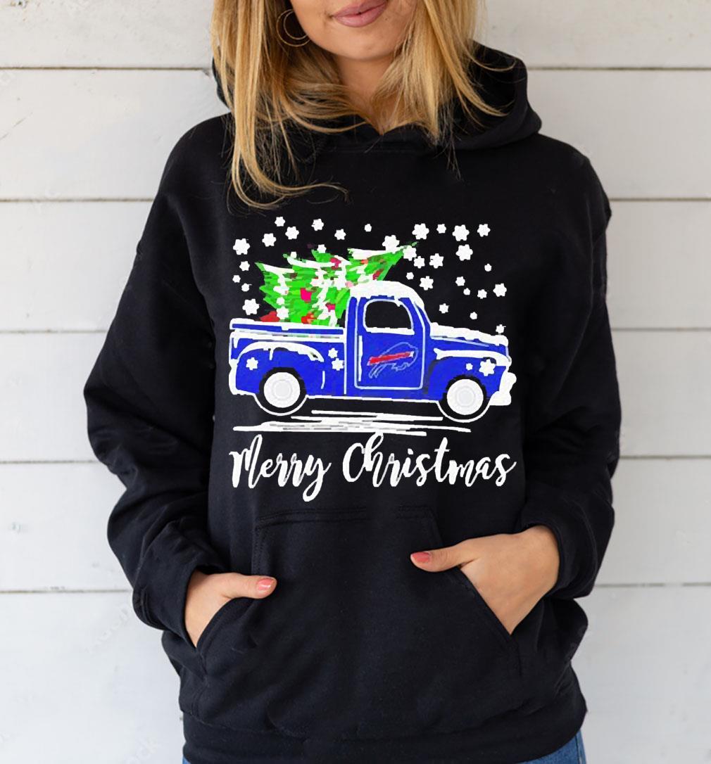 Buffalo Bills Truck Xmas Tree Merry Christmas Shirt 25 Merry Christmas