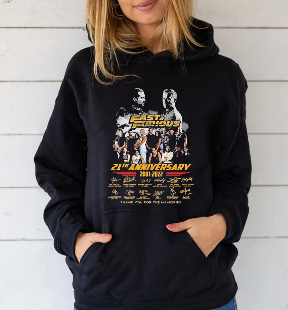 l712 fast and furious 21th anniversary 2001 2022 signatures thank you men s shirt hoodie - Fast And Furious 21th Anniversary 2001 2022 Signatures Thank You Men’s Shirt