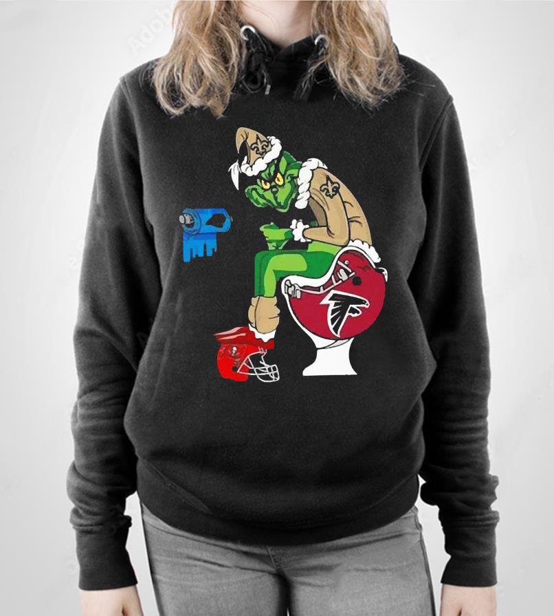 l912 the grinch new orleans saints toilet paper carolina panthers toilet atlanta falcons shirt hoodie - The Grinch New Orleans Saints Toilet Paper Carolina Panthers Toilet Atlanta Falcons shirt