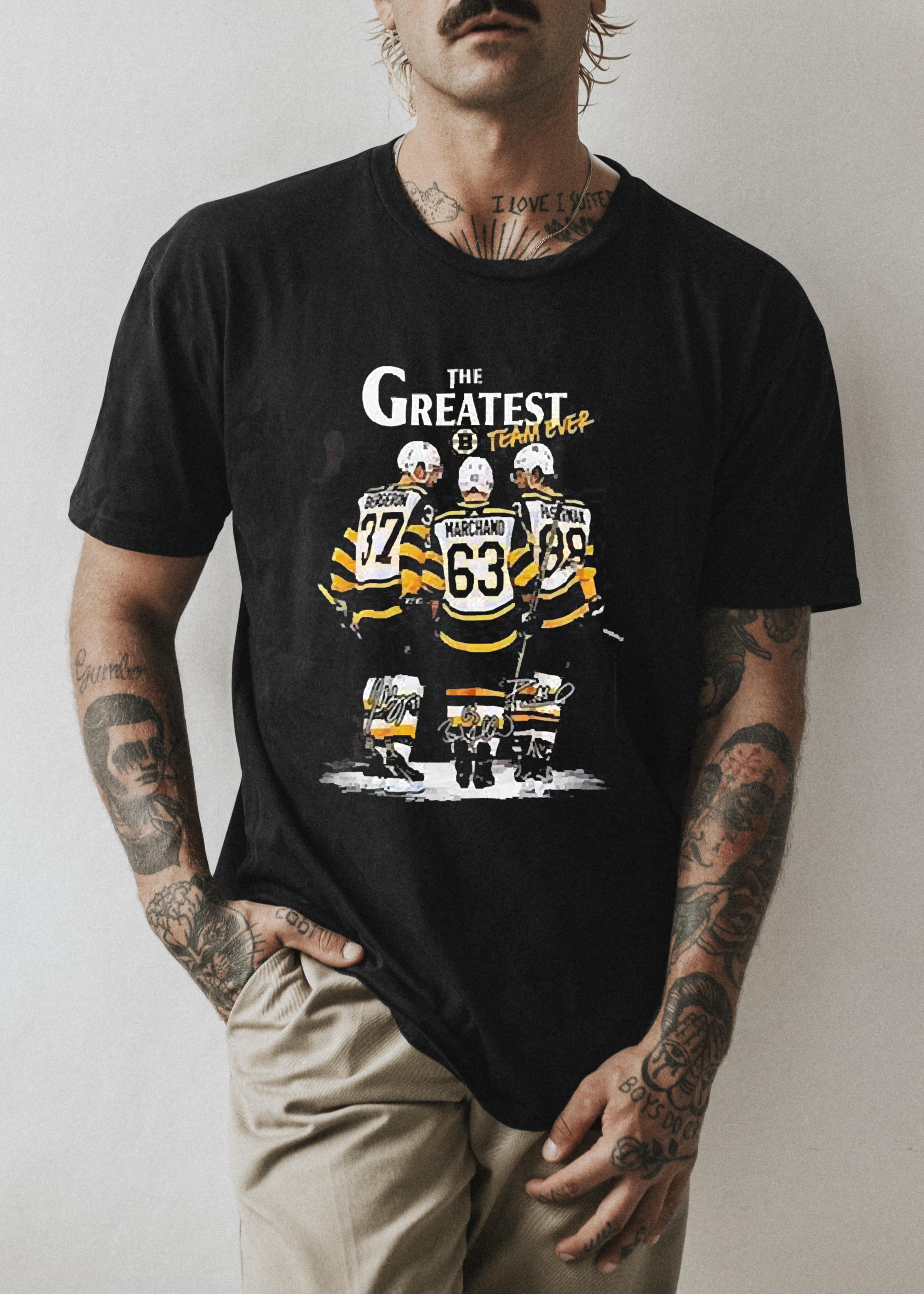 Boston Bruins The Greatest Team Ever Signatures Shirt 1
