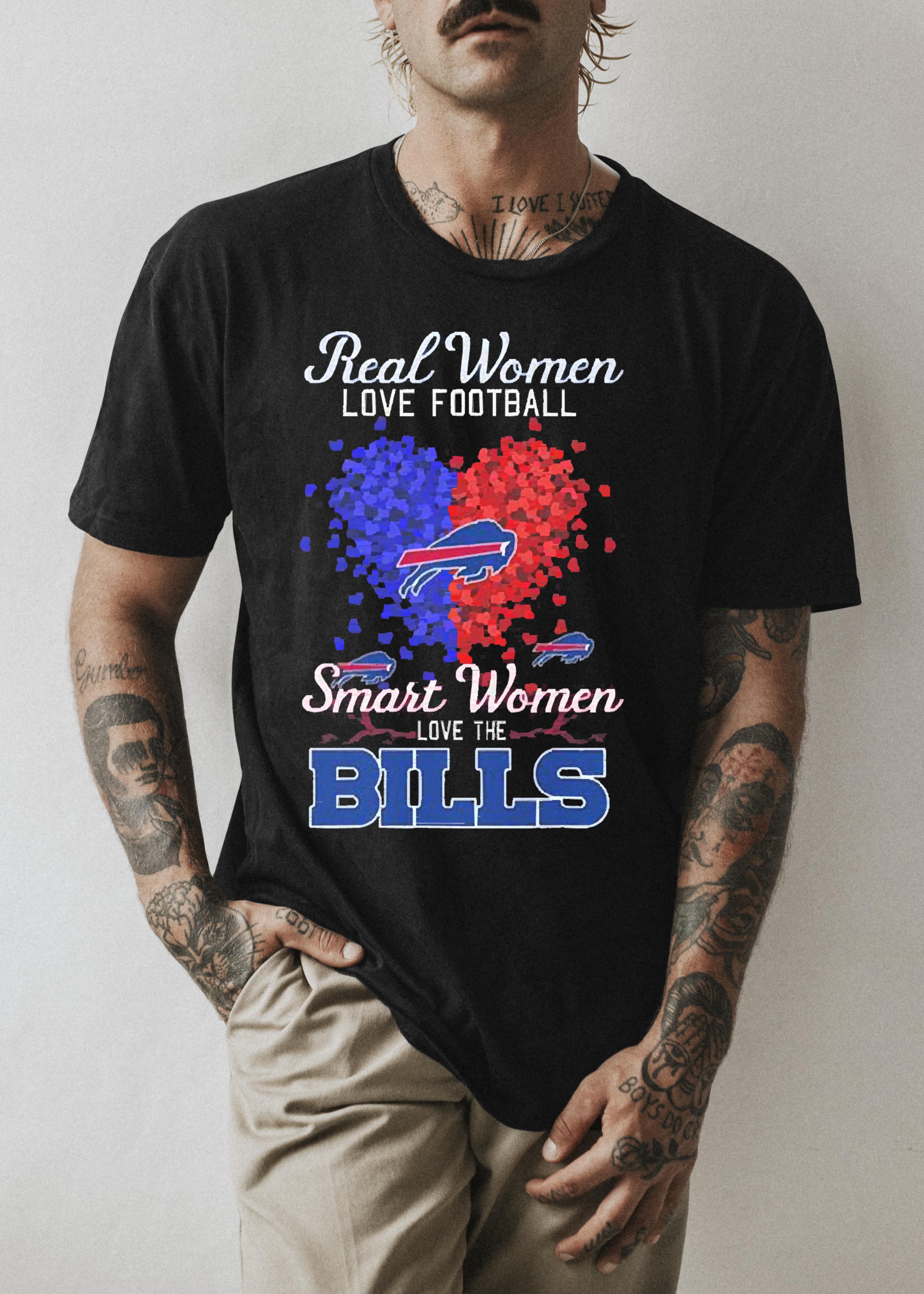 Heart Real Women Love Football Smart Women Love The Buffalo Bills shirt 1 Thebeatlestshirt News