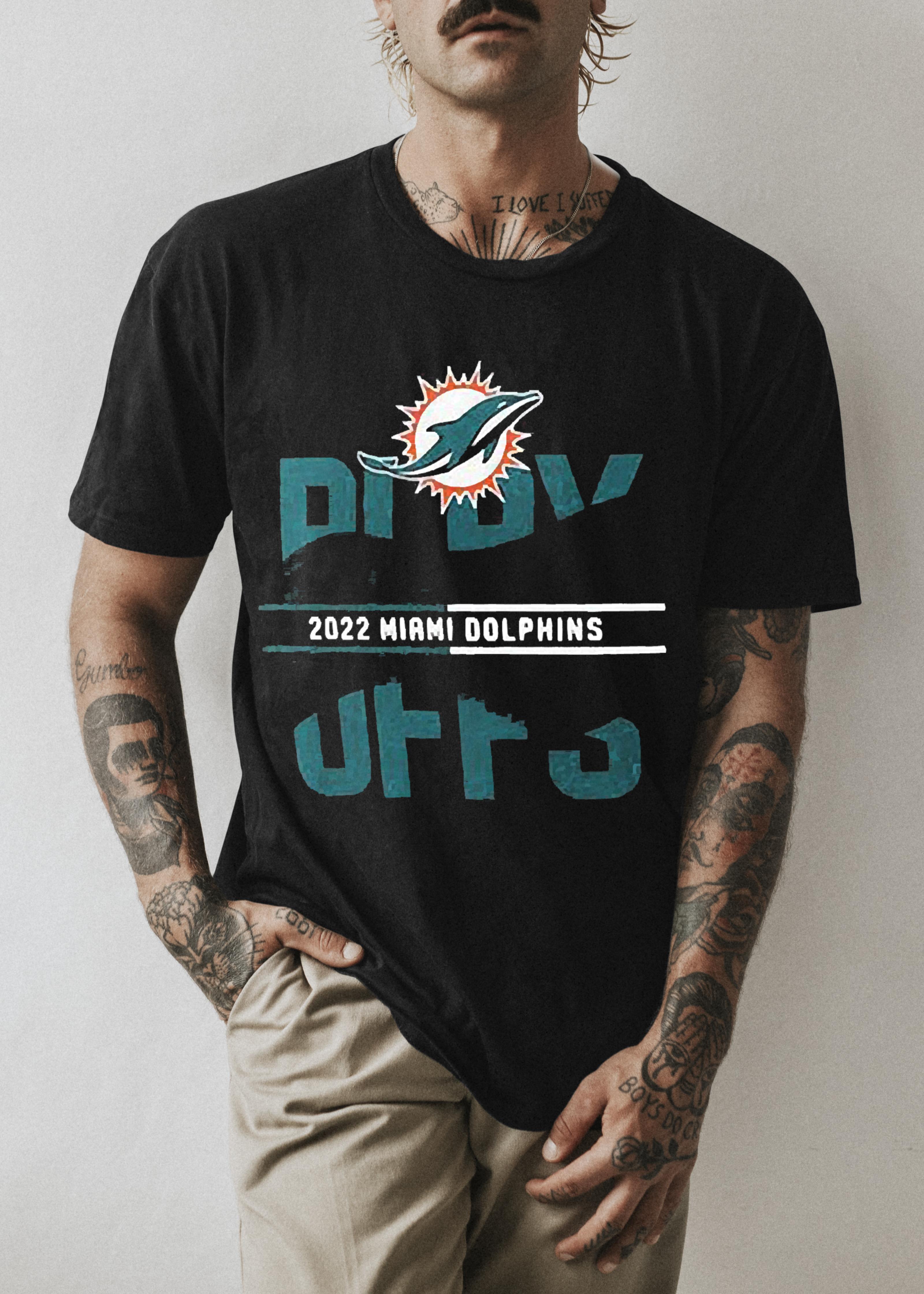 Miami Dolphins Nike 2022 NFL Playoffs Iconic Shirt 1