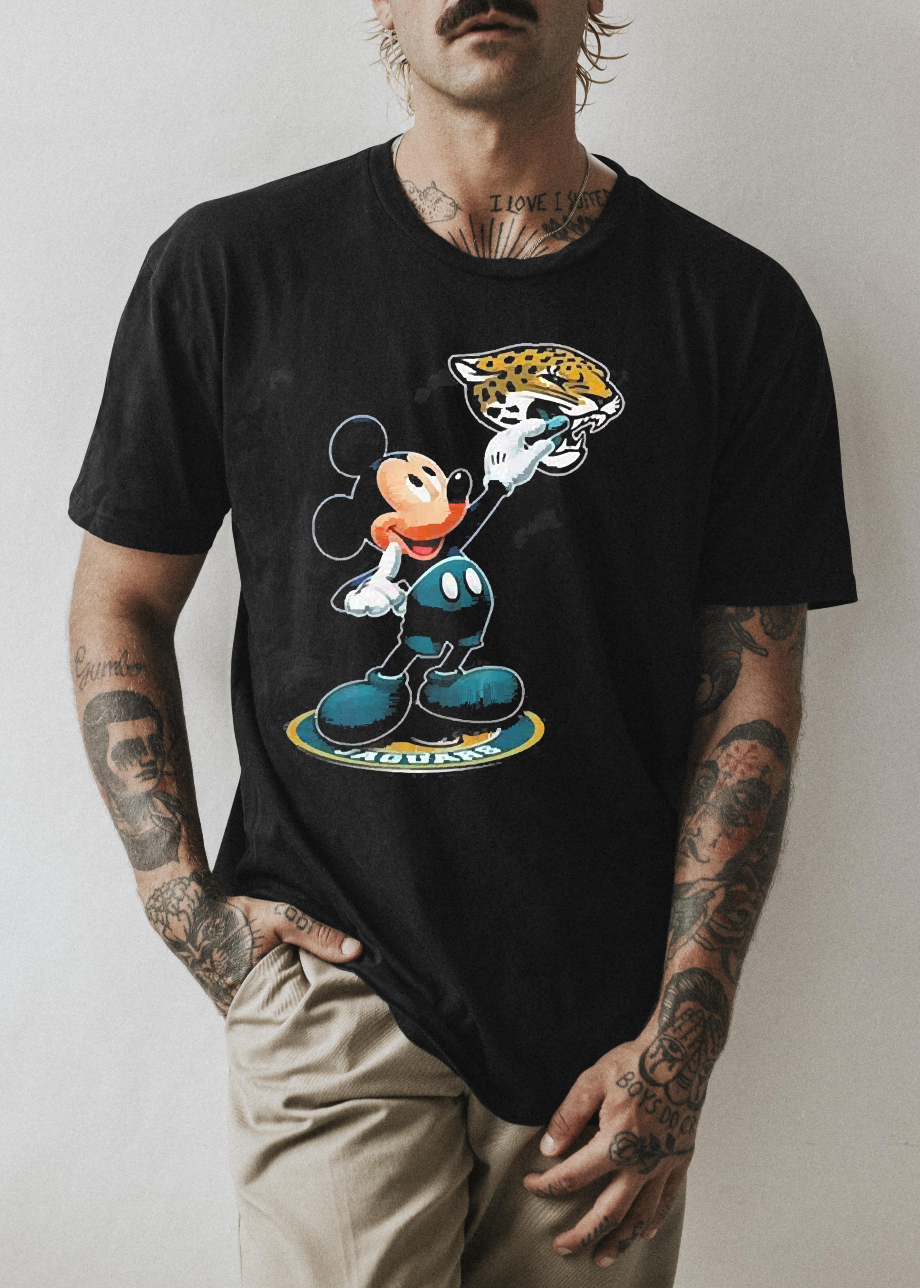 m101 mickey mouse nfl jacksonville jaguars logo 2023 shirt hoodie - Mickey mouse nfl jacksonville jaguars logo 2023 shirt