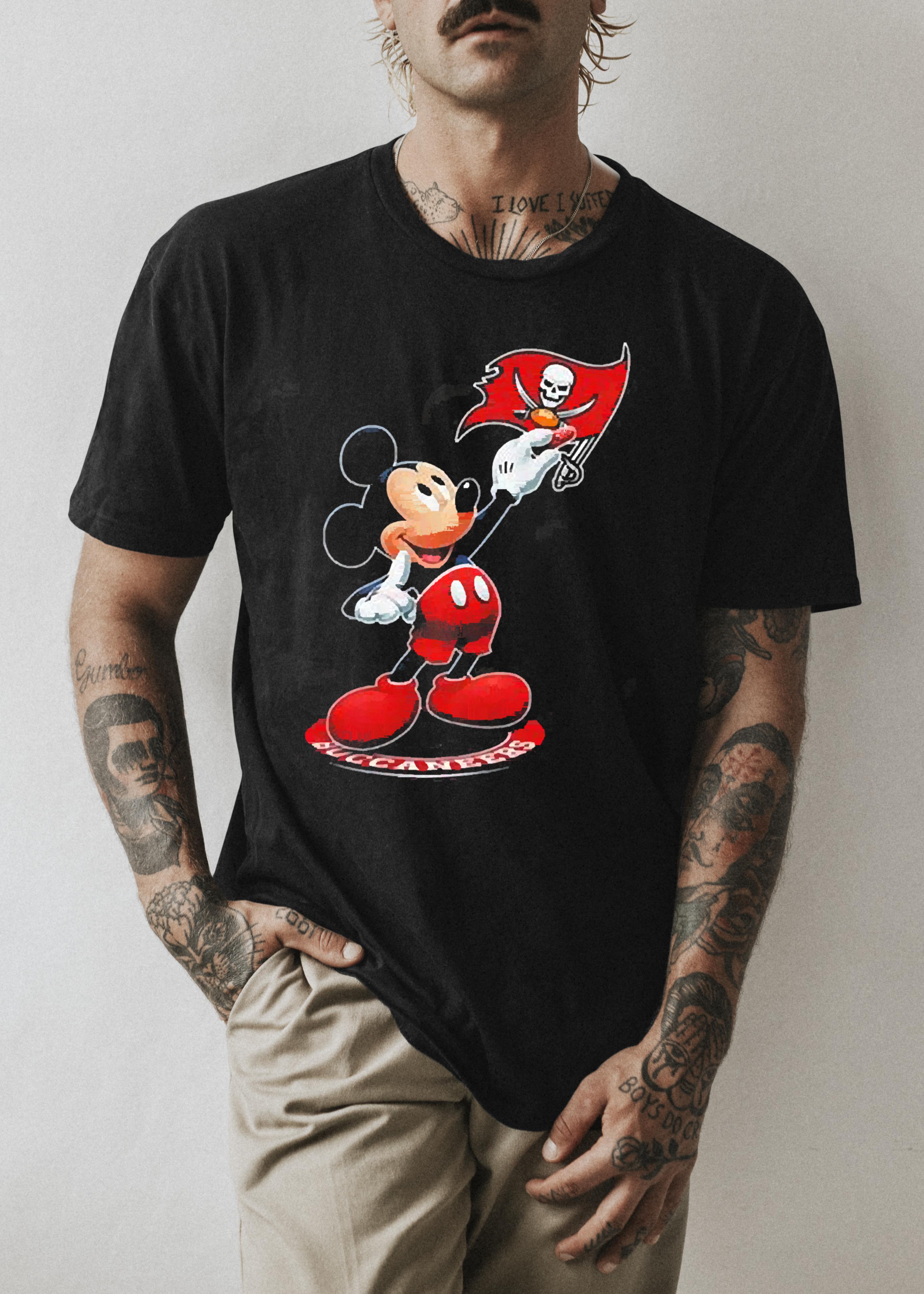 Mickey Mouse NFL tampa bay buccaneers logo 2023 shirt 1