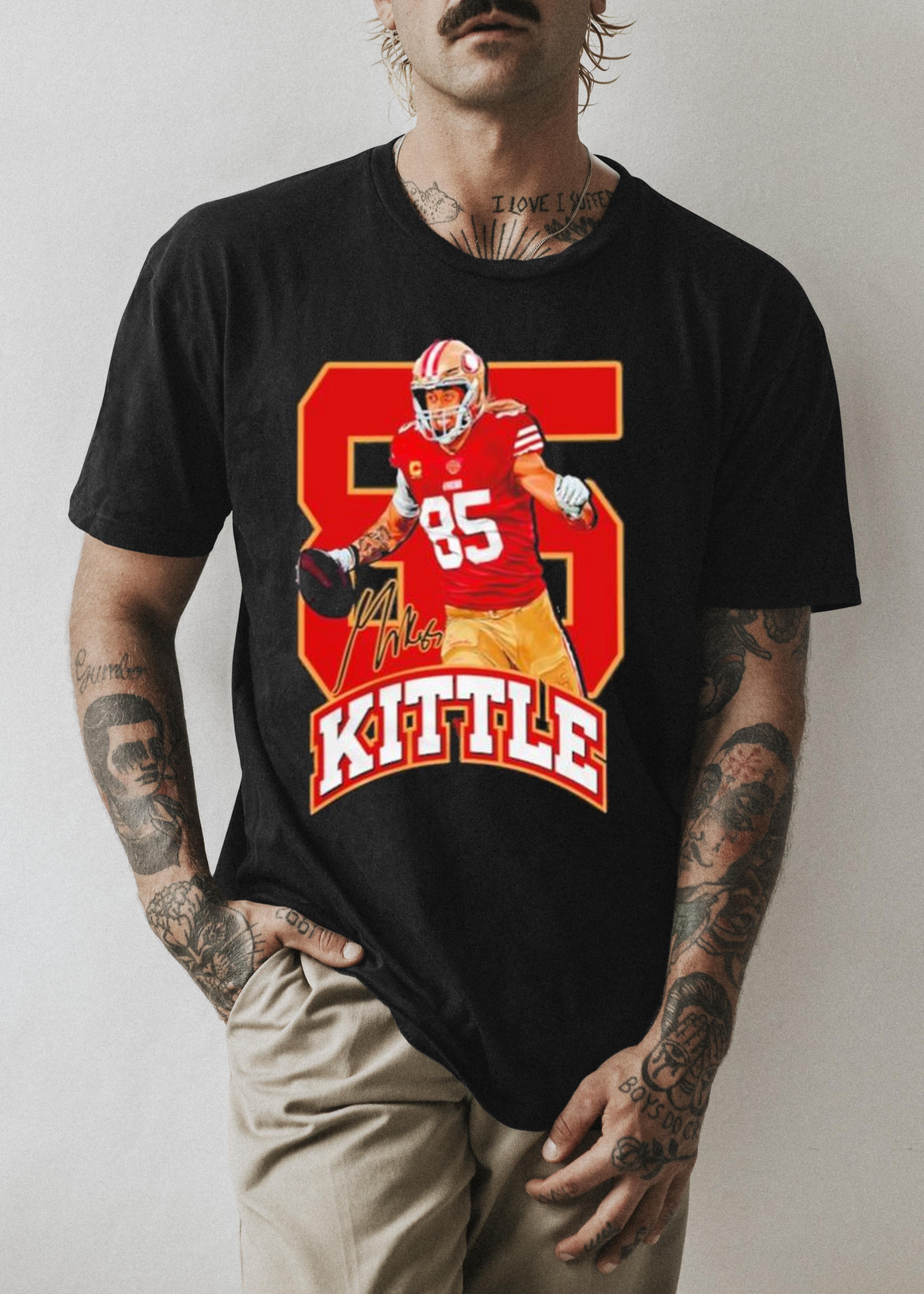 Mikes kittle george kittle signature 85 shirt 1