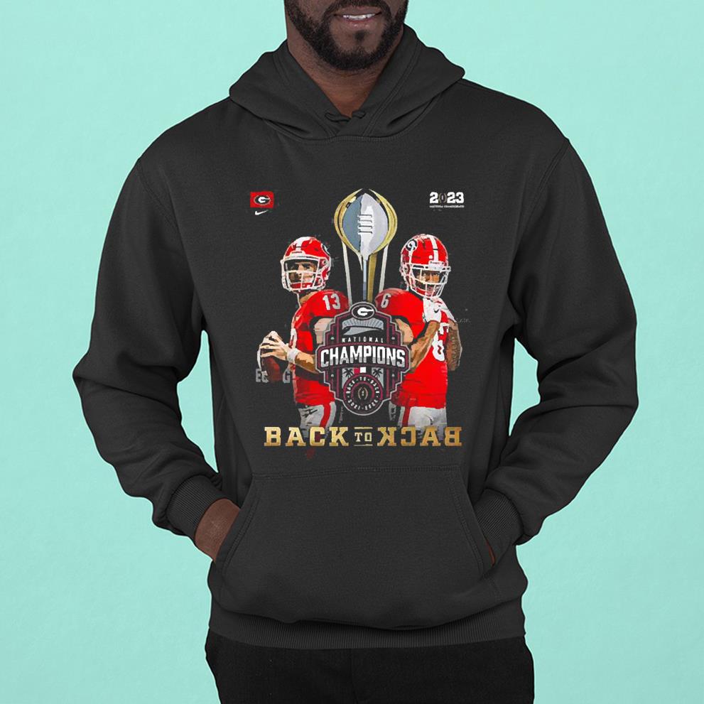 Georgia Bulldogs 2023 National Championship Back To Back shirt 1