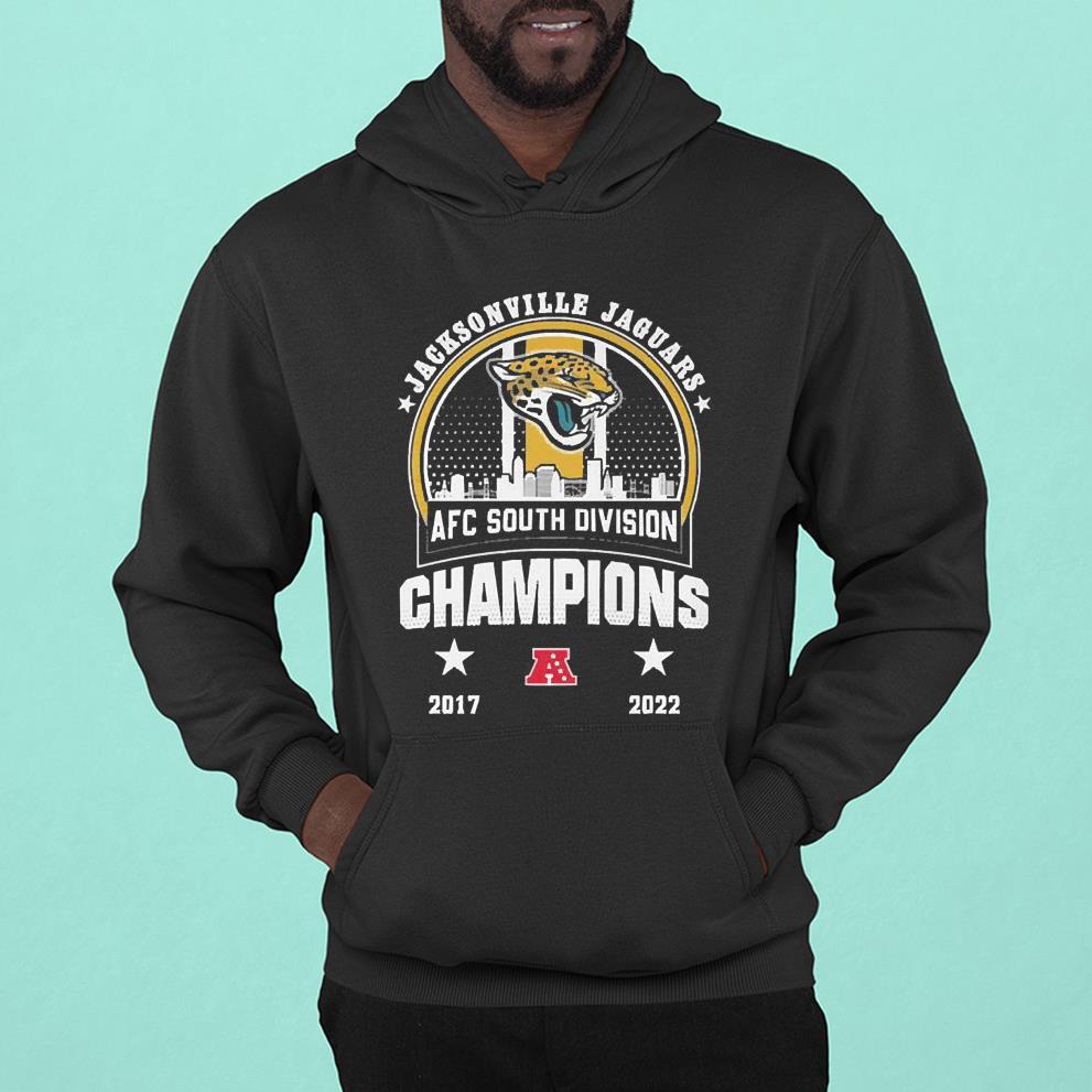 Jacksonville Jaguars 2022 AFC South Division Champions 2017 2022 Skyline shirt 1