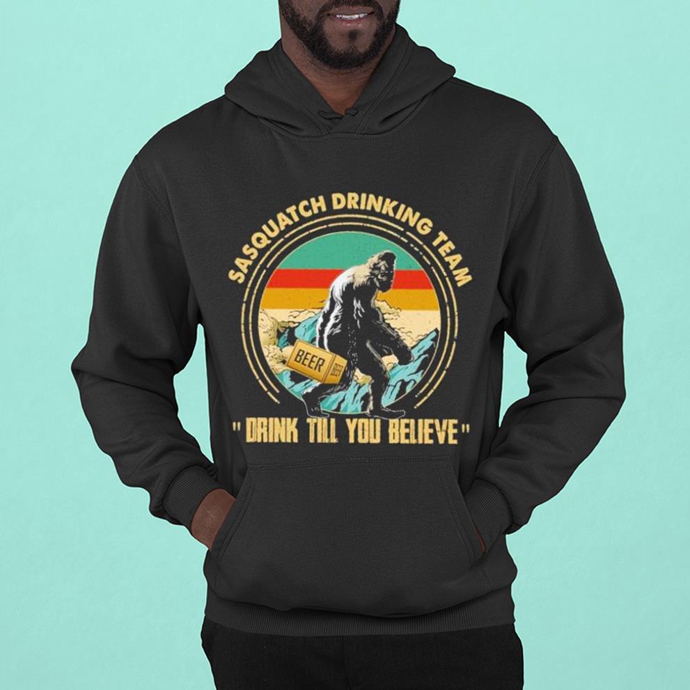 Sasquatch drink tea drink till you believe vintage shirt 1
