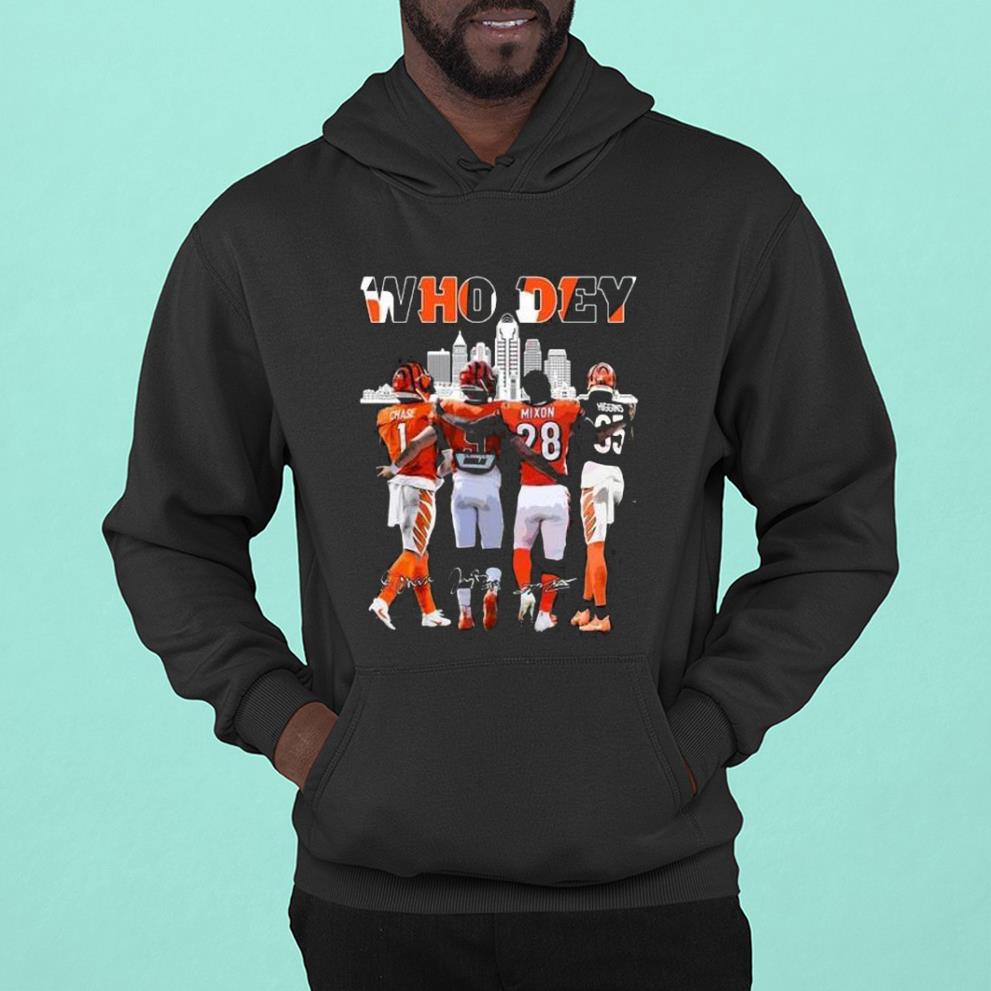 Who Dey Cincinnati Bengals Signatures 2023 Shirt 1