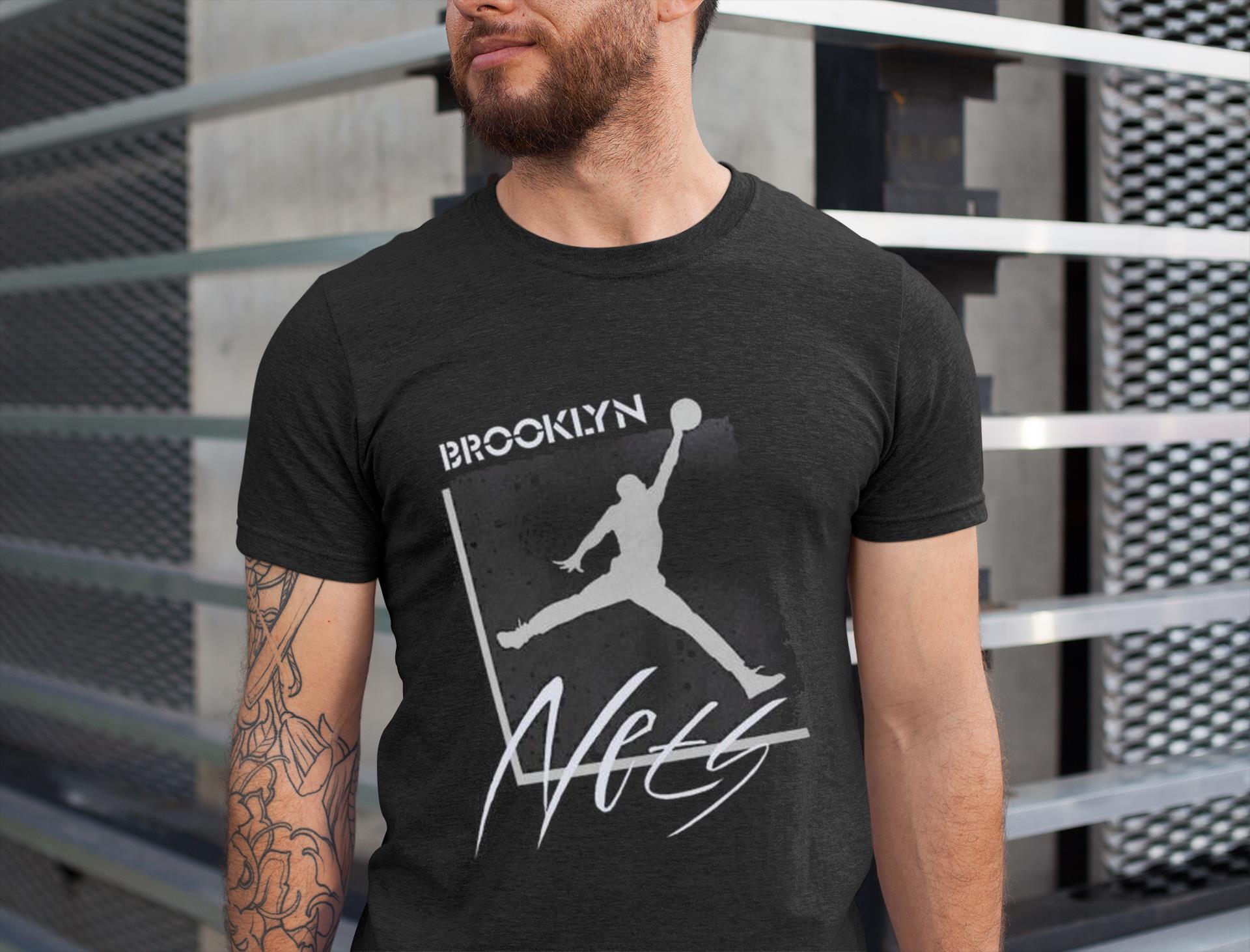 Brooklyn nets jordan brand courtside max 90 vintage wash statement shirt