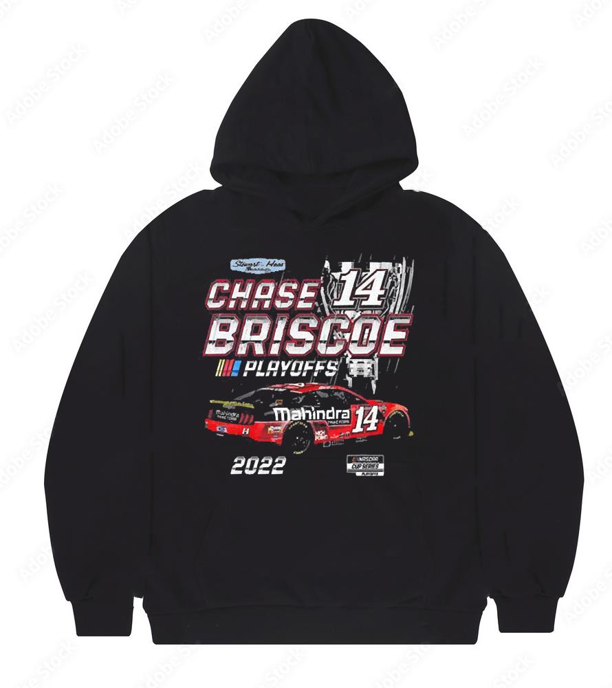 Chase briscoe stewart-haas racing team collection black 2022 nascar cup series playoffs shirt