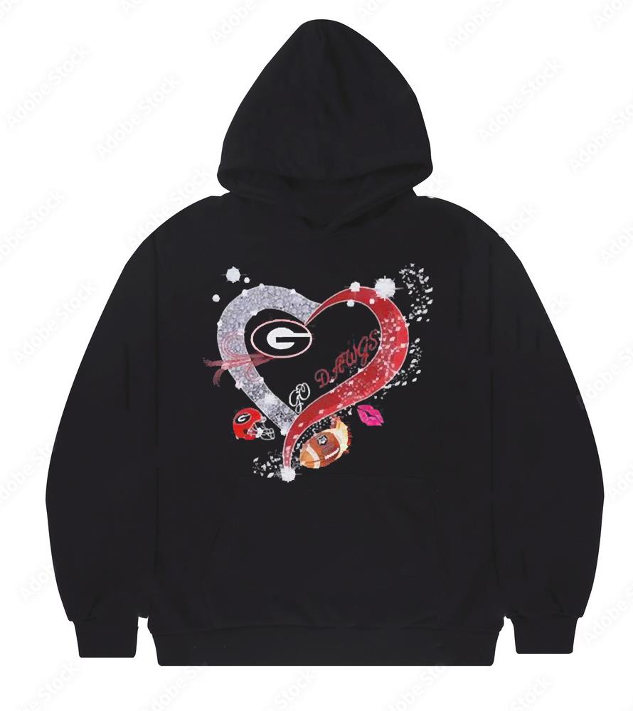 Heart Georgia Bulldogs Go Dawgs shirt