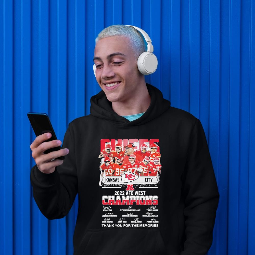 Kansas City Chiefs 2022 AFC West Champions Thank You For The Memories Signatures shirt 1