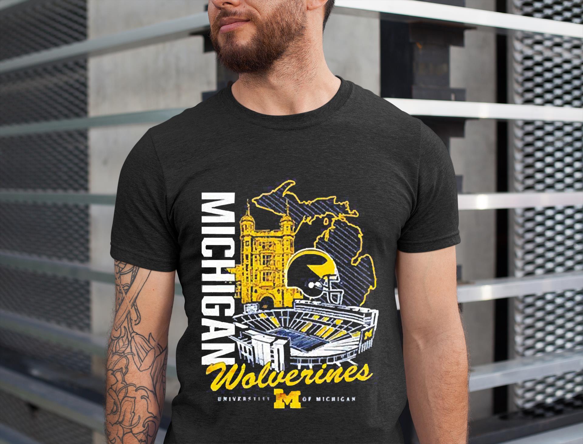 Michigan Wolverine Collage University M Of Michgan Shirt 1 Michigan Wolverine Collage University M Of Michgan Shirt 2