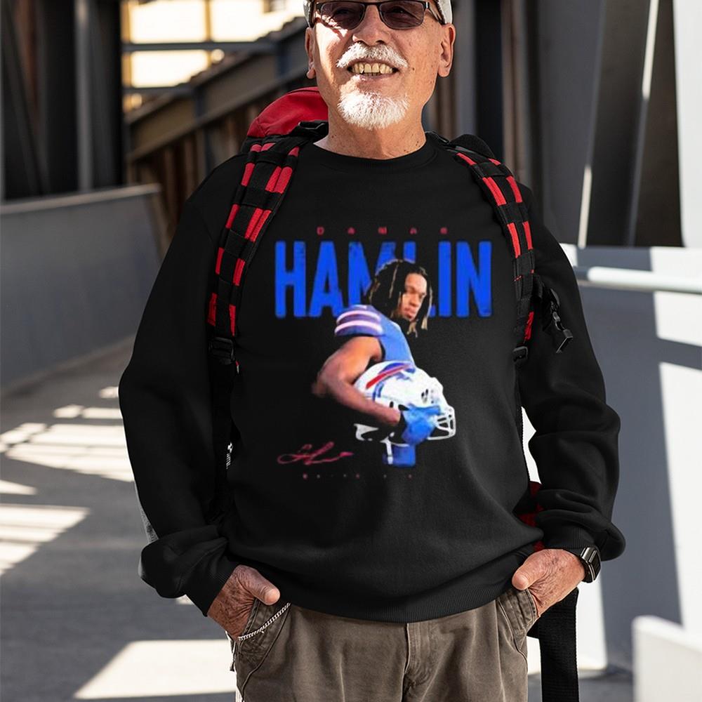 Damar Hamlin Buffalo Bills Signature 2023 Shirt Birthday Tshirt Gift