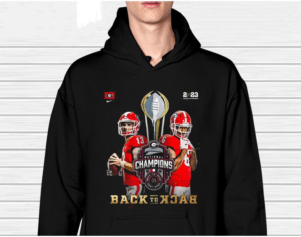 Georgia Bulldogs 2023 National Championship Back To Back shirt 1