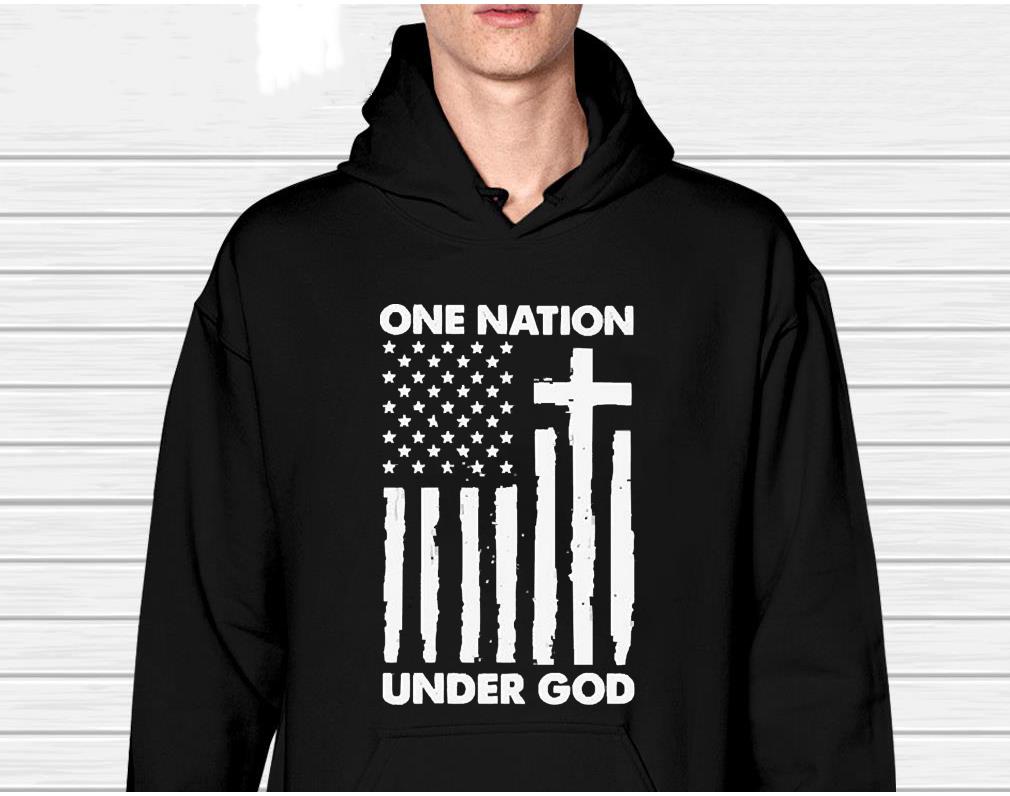 One nation under god American flag shirt 1