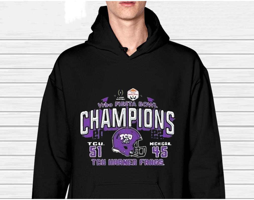 Tcu Horned Frogs Vs Michigan Wolverines 51-45 Vrbo Fiesta Bowl Champions 2022 Shirt 1 Thebeatlestshirt News