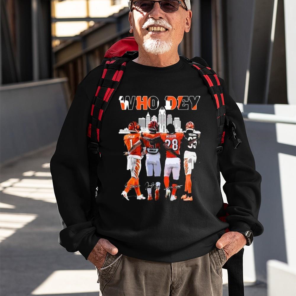 Who Dey Cincinnati Bengals Signatures 2023 Shirt Kutee Boutique
