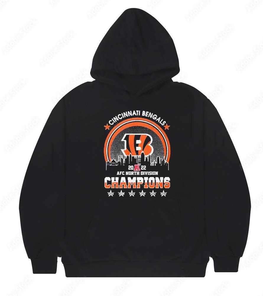 Cincinnati bengals afc north division champions 2022 shirt 1