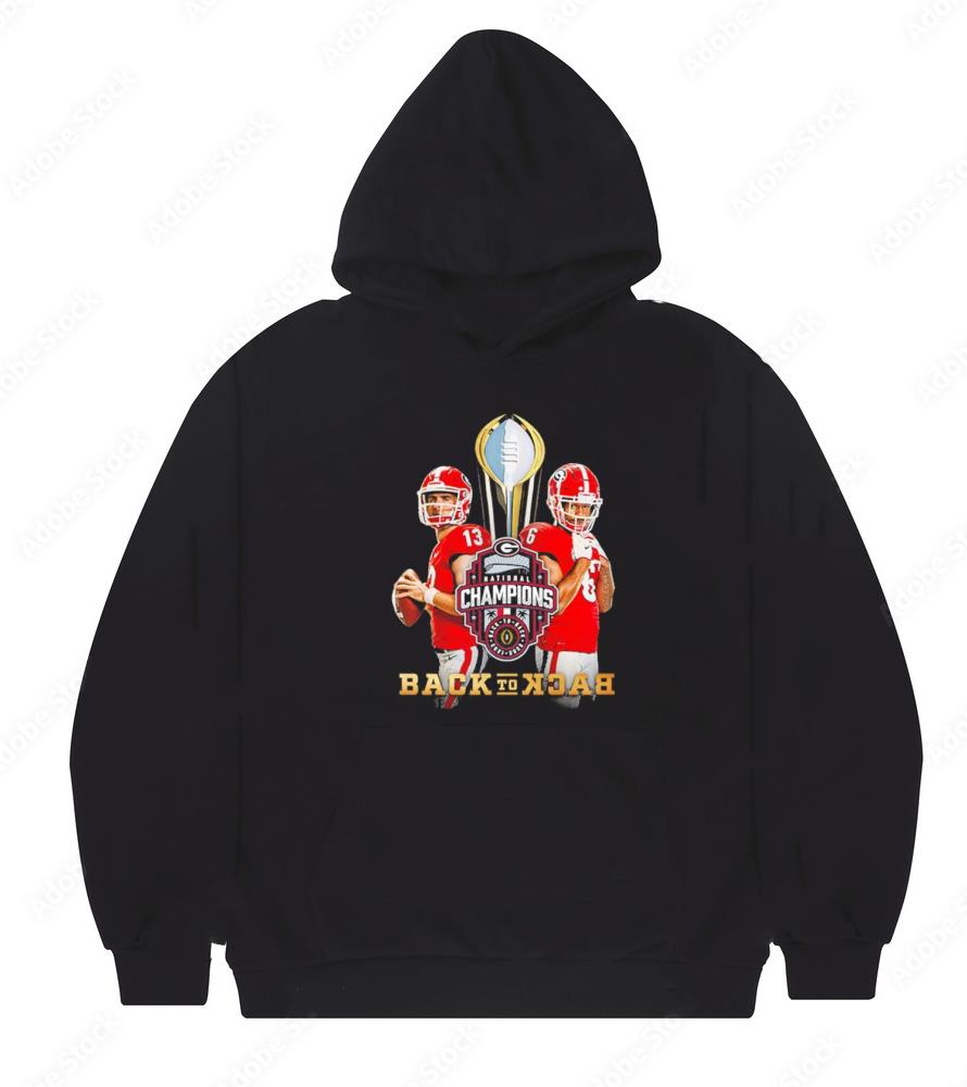 Georgia bulldogs stetson bennett and daylen everette back to back national champions 2023 shirt 1