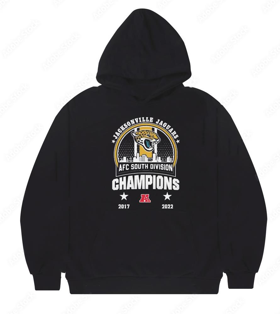 Jacksonville Jaguars 2022 AFC South Division Champions 2017 2022 Skyline shirt 1 Thebeatlestshirt News