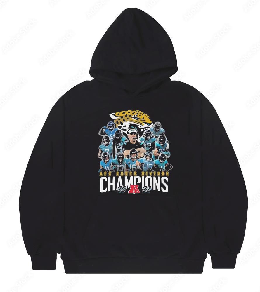 Jacksonville Jaguars Team Football 2022 AFC South Division Champions shirt 1