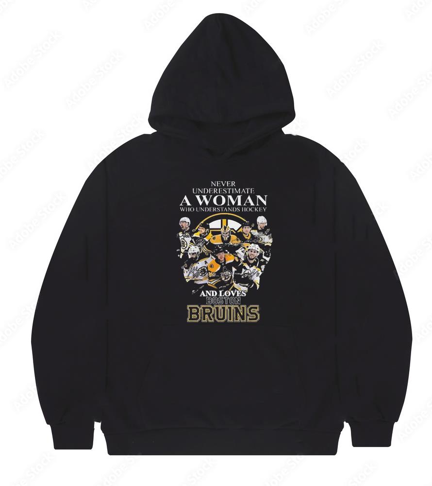 Never underestimate a woman who understands hockey and loves boston bruins signatures 2023 shirt 1 Thebeatlestshirt News