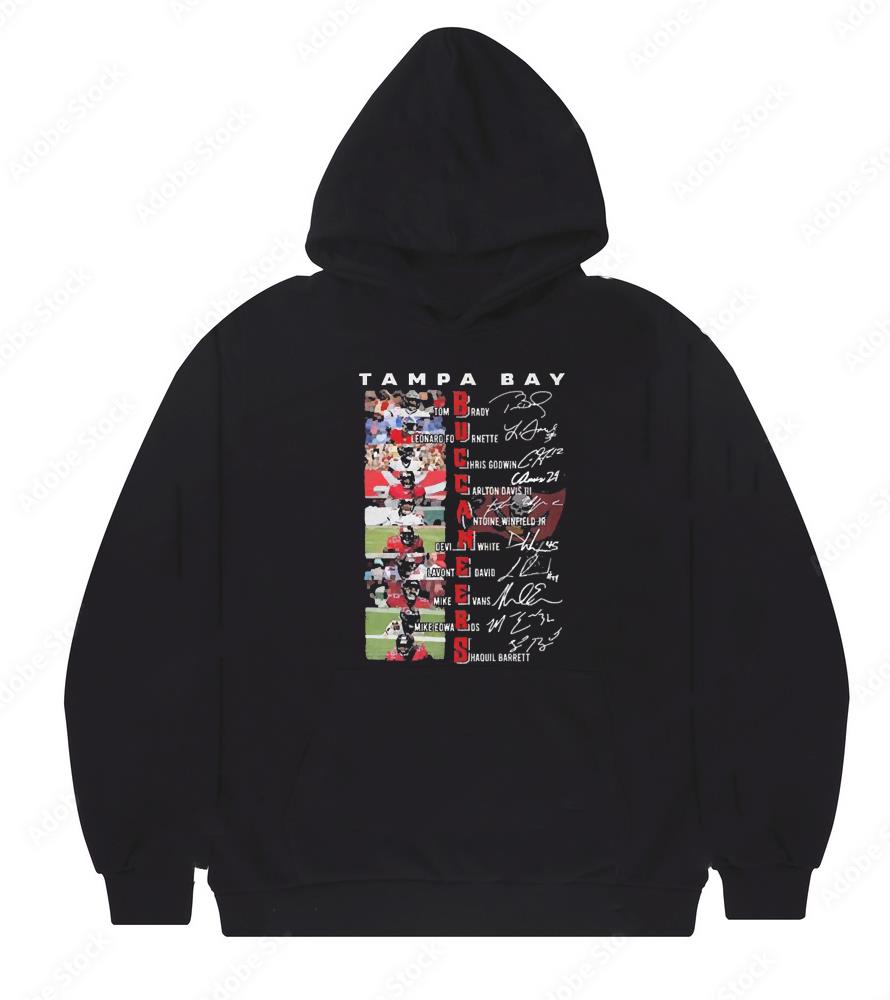 Tampa Bay Buccaneers Tom Brady Leonard Fournette Chris Godwin Signatures shirt 1