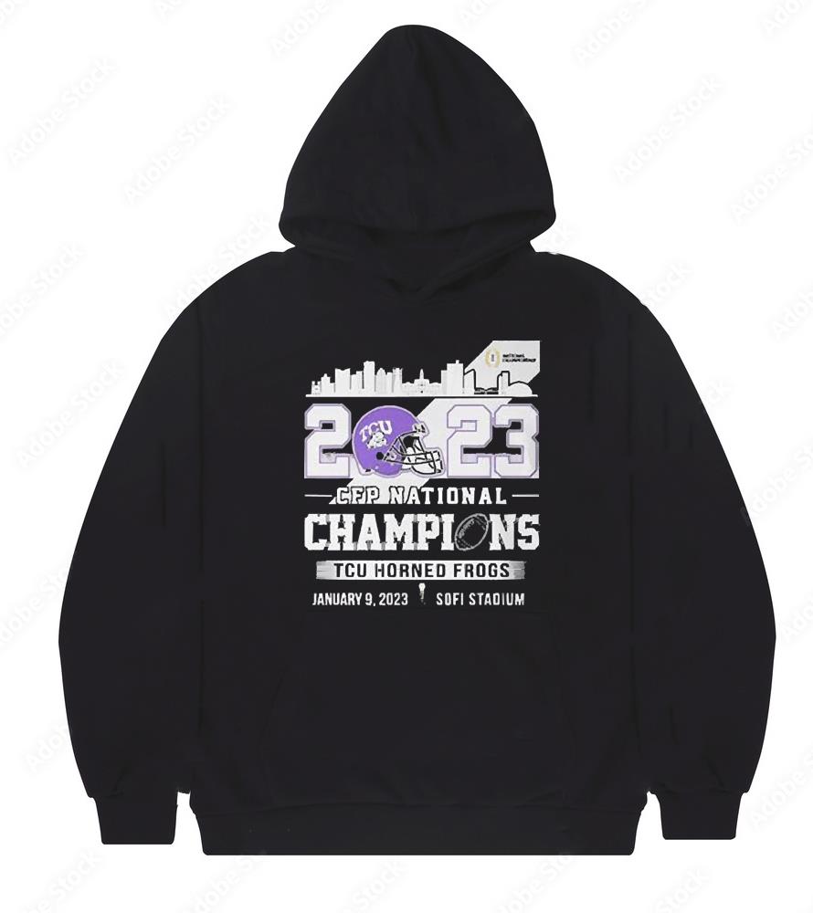 Tcu Horned Frogs Skyline 2023 Cfp National Champions shirt 1