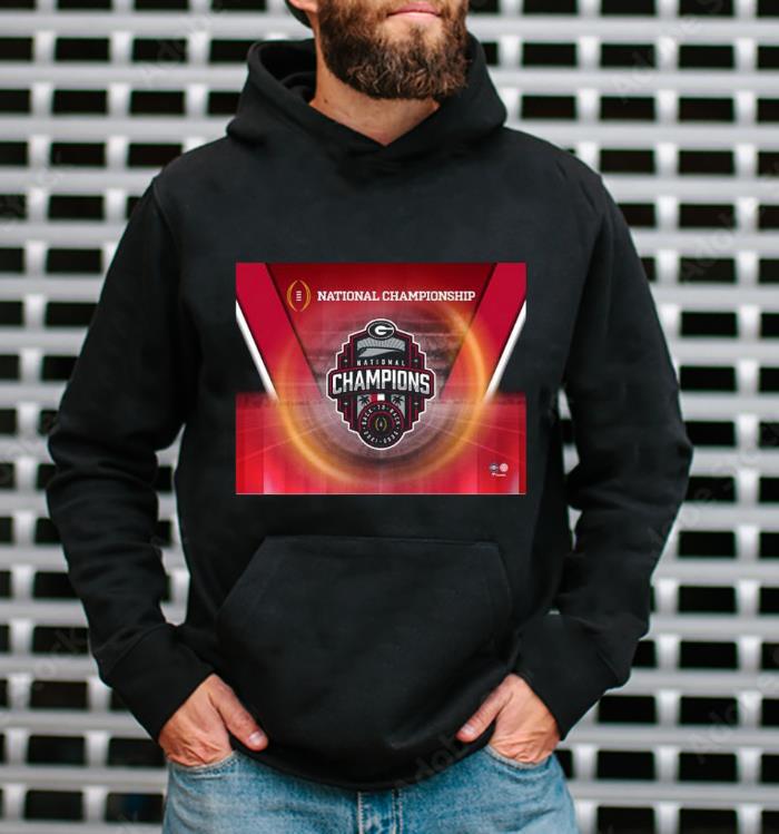 Georgia bulldogs college football playoff 2022 national champions unsigned stylized shirt 1