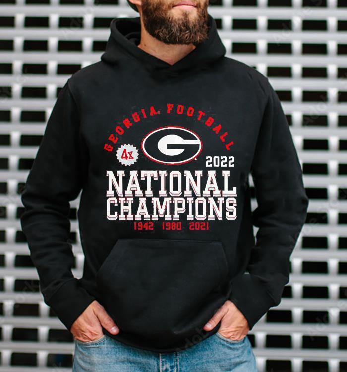 Georgia Bulldogs Four-Time College Football National Champions shirt 1