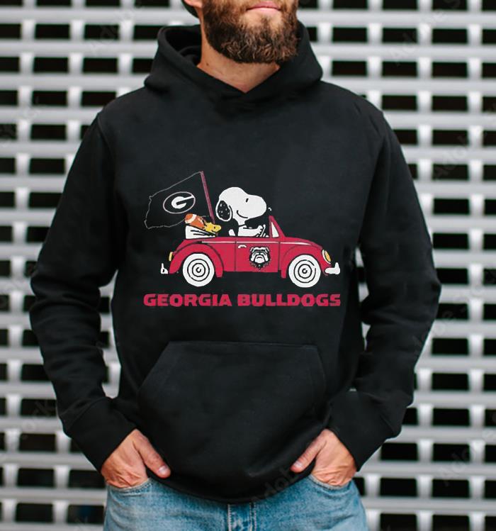 Georgia Bulldogs Snoopy And Woodstock Driver Car 2023 CFP National Champions shirt 1