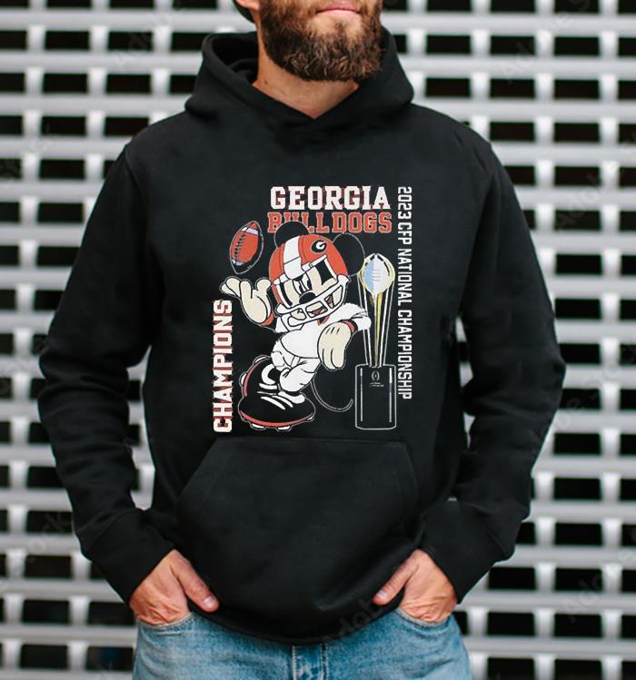 Mickey Mouse Georgia Bulldogs 2023 Cfp National Championship Champions Shirt 1
