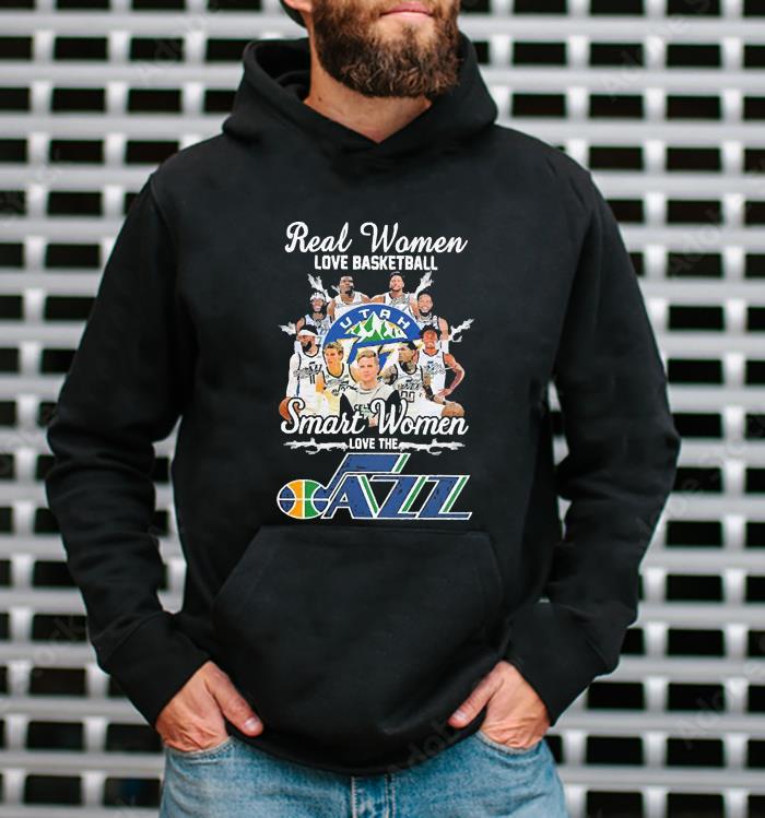 Real Women Love Baseball Smart Women Love The Utah Jazz Signatures 2023 Shirt 1