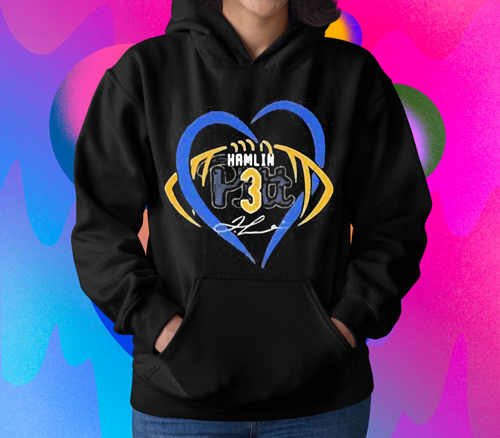 Pitt Panthers Damar Hamlin 3 Signature Heart 2023 Signature Shirt 1 Thebeatlestshirt News