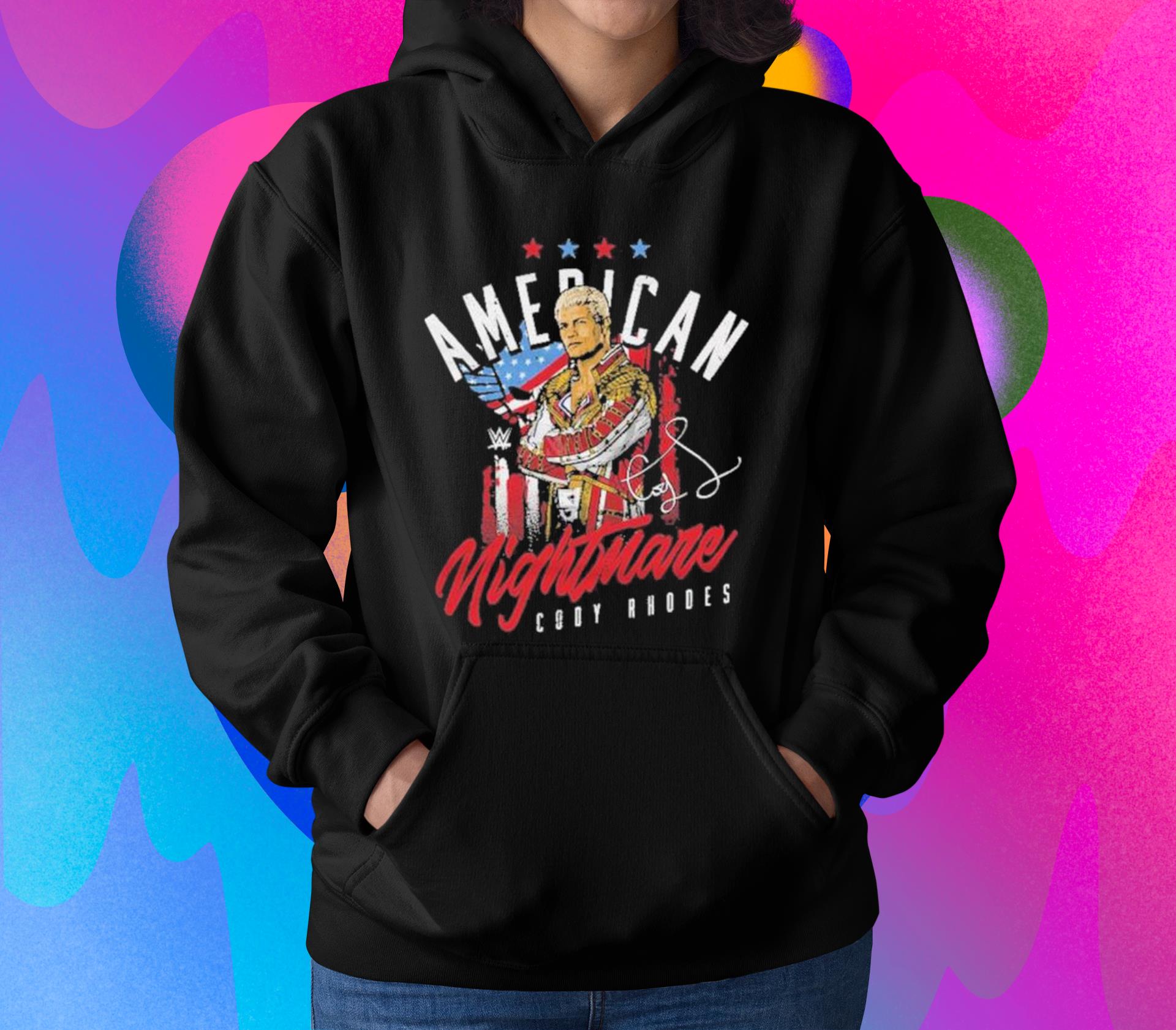 Youth black cody rhodes vintage homage shirt 1