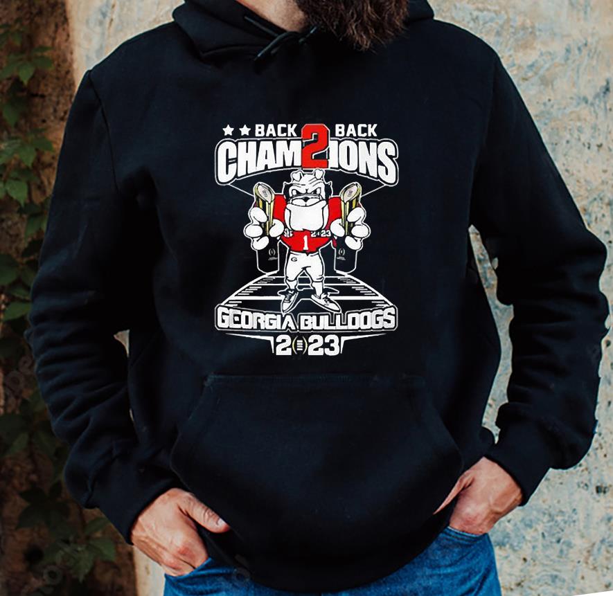 Back 2 Back Champion Georgia Bulldogs 2023 Shirt 1