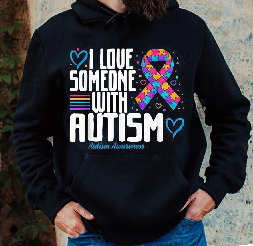m181 blue autism tee i love someone with autism awareness shirt hoodie - Blue Autism Tee I Love Someone With Autism Awareness Shirt