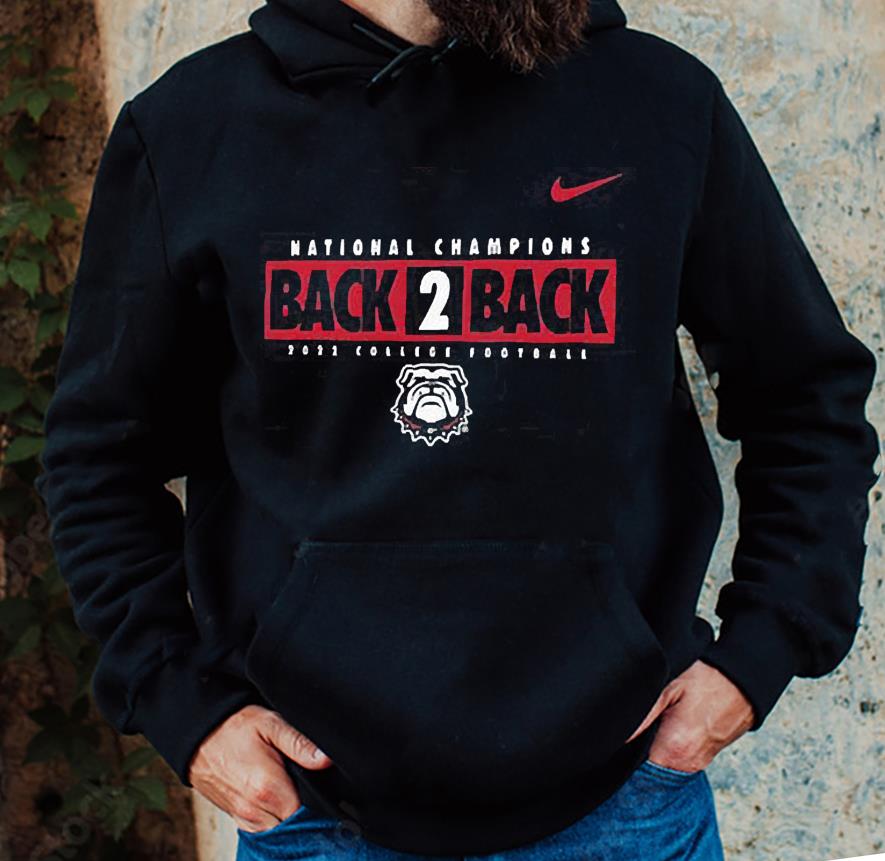 Georgia Bulldogs Nike Back-To-Back College Football Playoff National Champions Shirt 1
